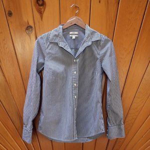 J. Crew Striped Stretch Perfect Shirt XS
